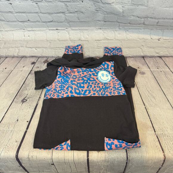 Rags to Raches Animal Print Hooded Romper - Picture 3 of 4